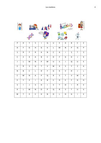 Les matieres 4