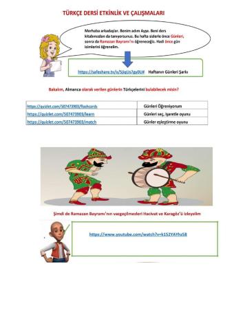 Ramazan bayramı ve günler