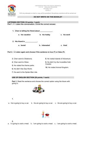 Second-Term Exam-Level-II