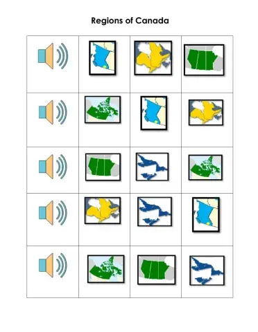 Canada Regions -Listening ex