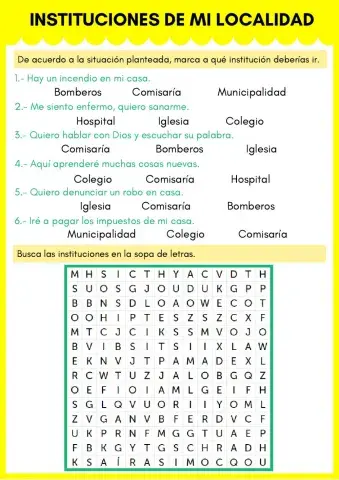 Instituciones de la localidad