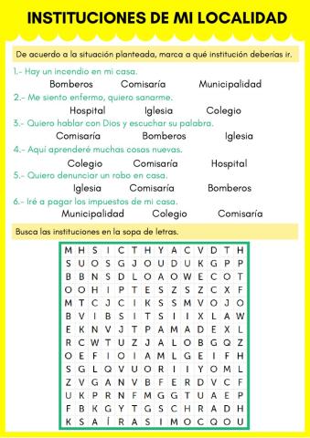 Instituciones de la localidad