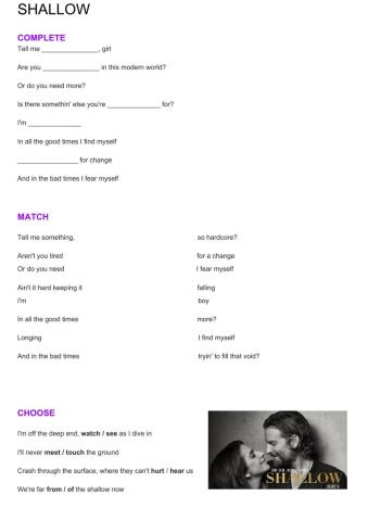 Shallow by lady gaga