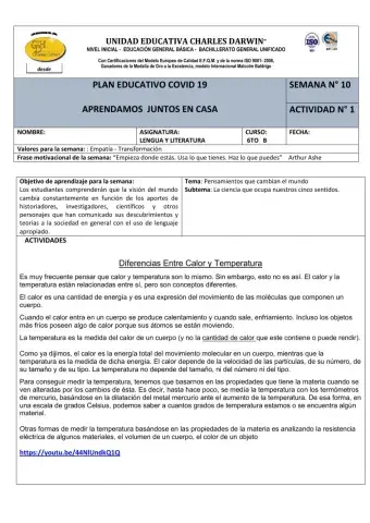 Calor y Temperatura