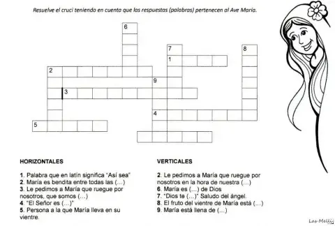 Avemaría - Crucigrama