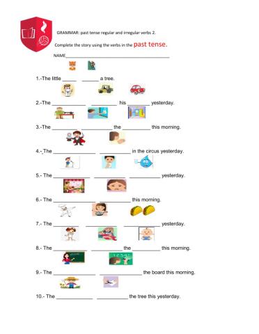 Grammar verbs list 2