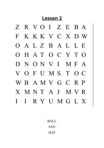 Practice Word Search