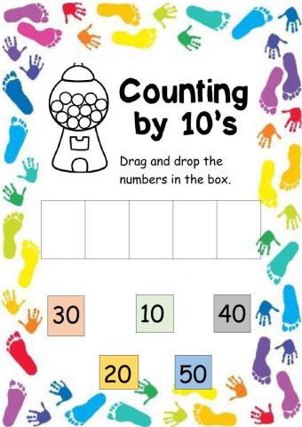 Skip counting by 10's