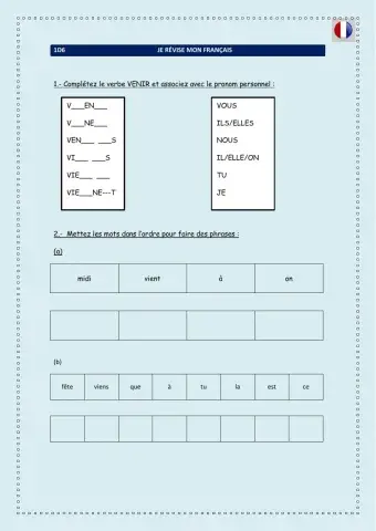 Je révise mon français 1D6