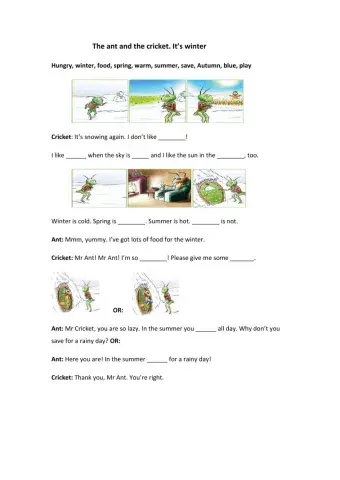 The ant and the cricket