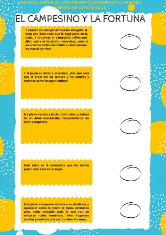 Ordena los párrafos