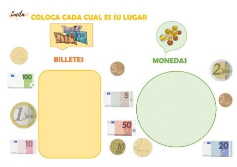 Diferenciamos entre monedas y billetes