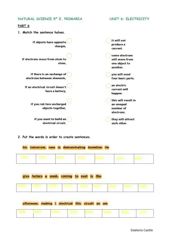 Natural Science 5º Unit 6 6