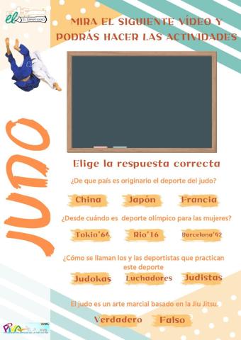 Reto judo juegos olímpicos