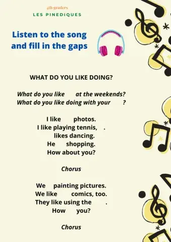 What do you like doing?