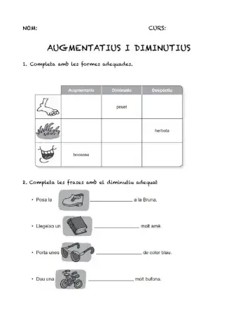 Augmentatius i diminutius