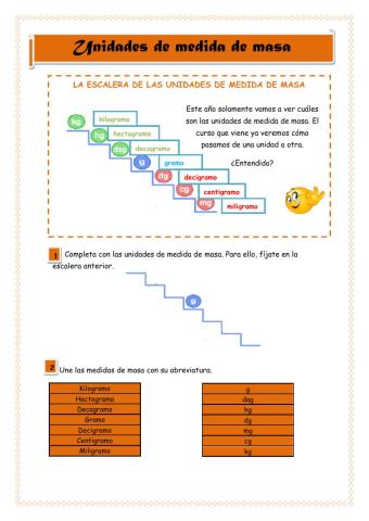 Unidades de medida de masa