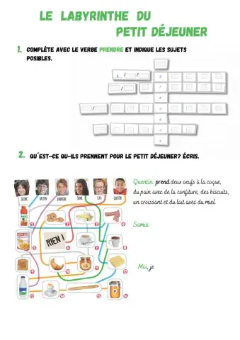 Le labyrinthe du petit déjeuner 1