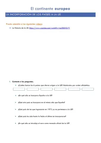 Incorporación a la UE