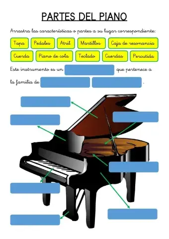Las partes del piano