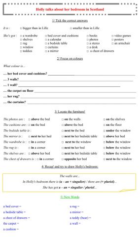 Holly talks about her bedroom in Scotland