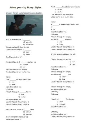 Adore you - Harry Styles