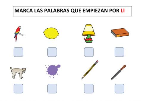 Palabras que empiezan por LI