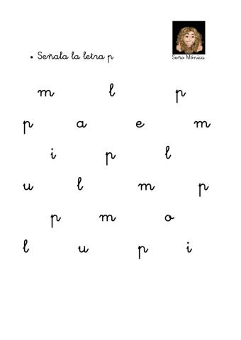 Letra p