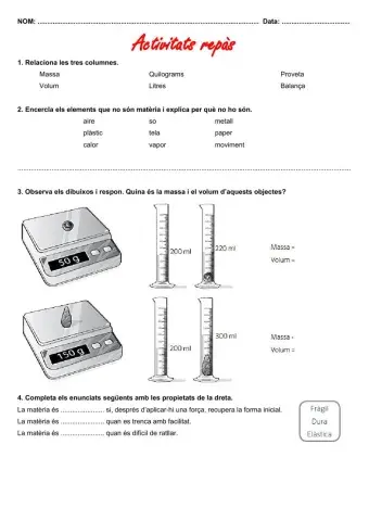 La Matèriai els materials