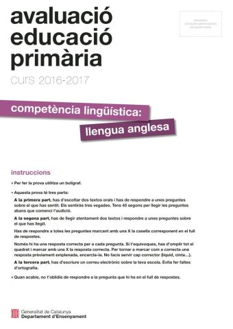 Competències bàsiqes 6è 2016-17 English