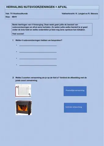 Herhaling nutsvoorzieningen+afval