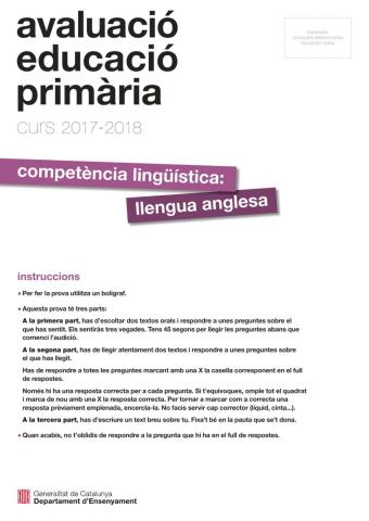 Competències bàsiques 6è 2017-18 english
