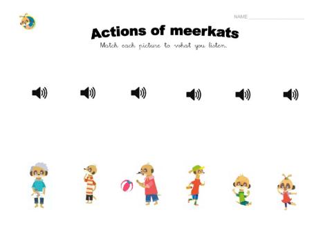Actions of meerkats