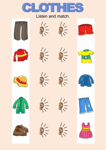 Clothes - Listen and match