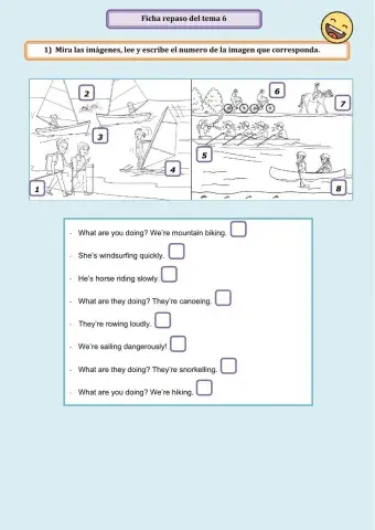 Ficha repaso-Tema 6-4º Primaria