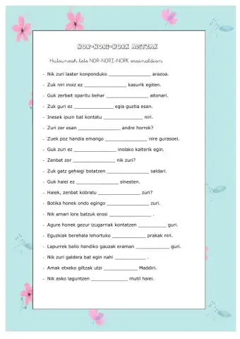 Nor-nori-nork orainaldian