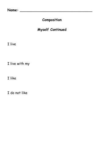 Composition - Myself Continued