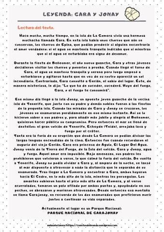 PROYECTO LEYENDAS. GARA Y JONAY