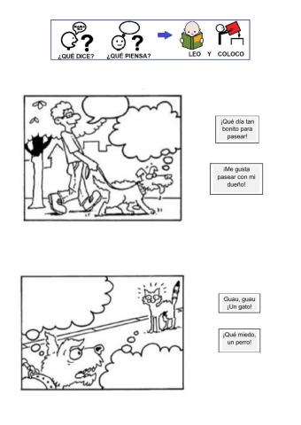 ¿qué dice?, ¿qué piensa?