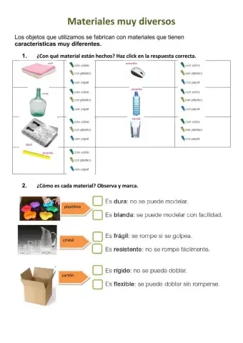 Materiales muy diversos