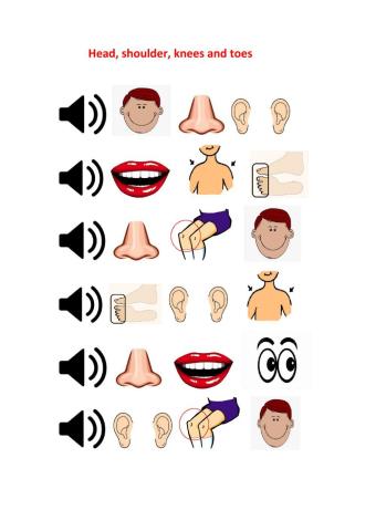 Head, shoulders, knees and toes