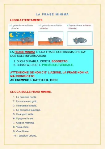 La frase minima e le espansioni