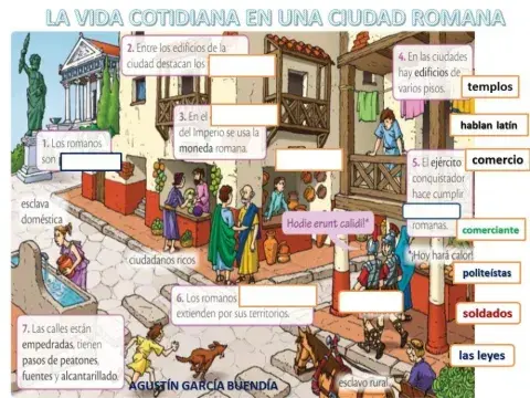 La vida en una ciudad romana