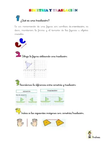 Ficha traslación, 3ºEP. 