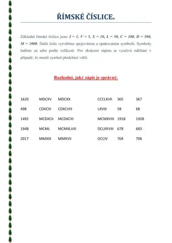 Římské číslice 1