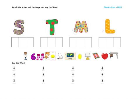 Phonics s-t-l-m
