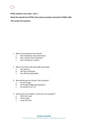 Extra Episode 3 Part 1 - Hector has a date