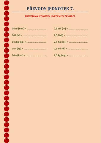 Převody jednotek 7