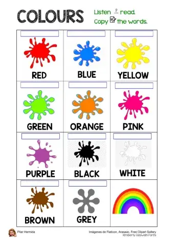 Vocabulary-colours