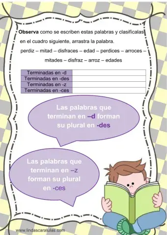 Ortografia palabras acabadas en -d y -z